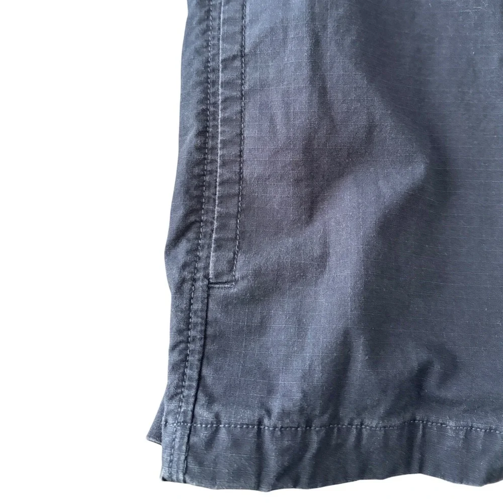 The North Face Mens Navy Blue Ripstop Utility Snap Front Shirt Jacket Size M